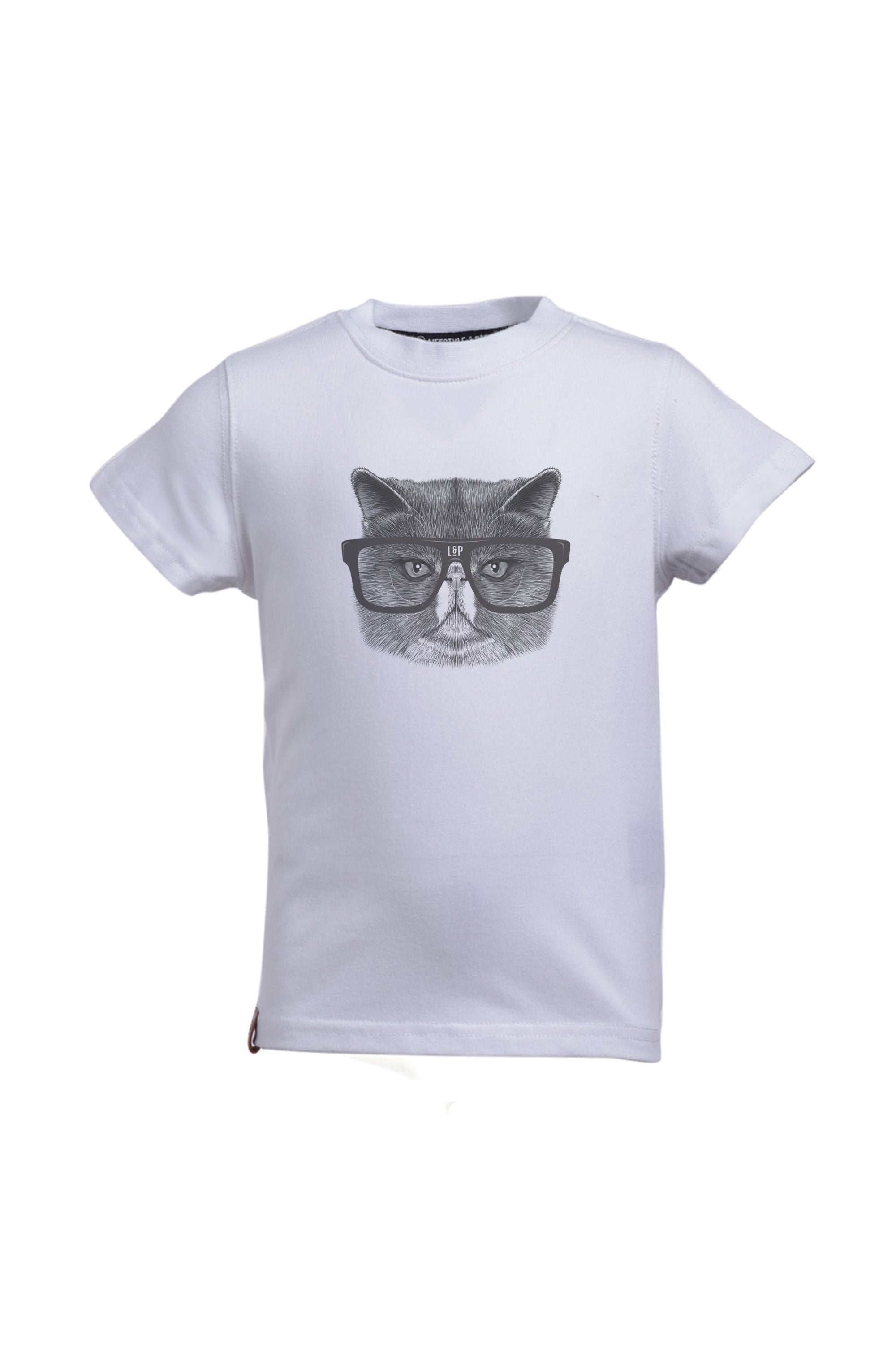 Angry cat series] cotton short-sleeved sweater [Baby] – LP Apparel