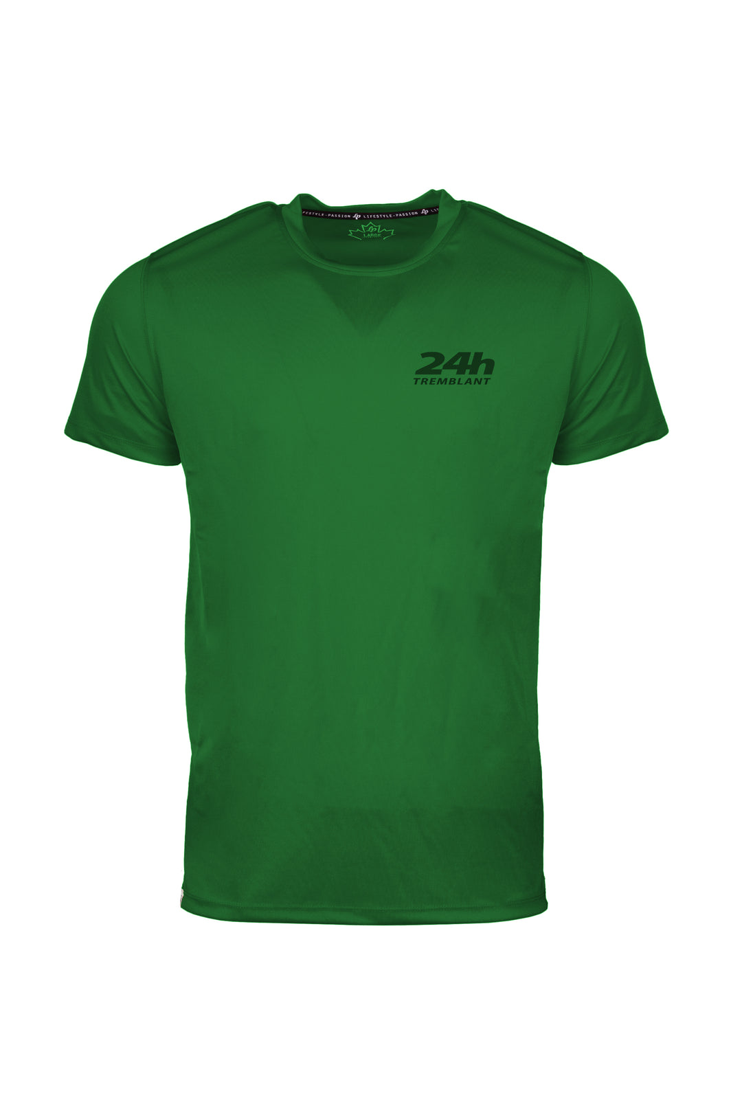 T-shirts sportif - 24h Tremblant avec nom d'équipe personnalisable [Vert]