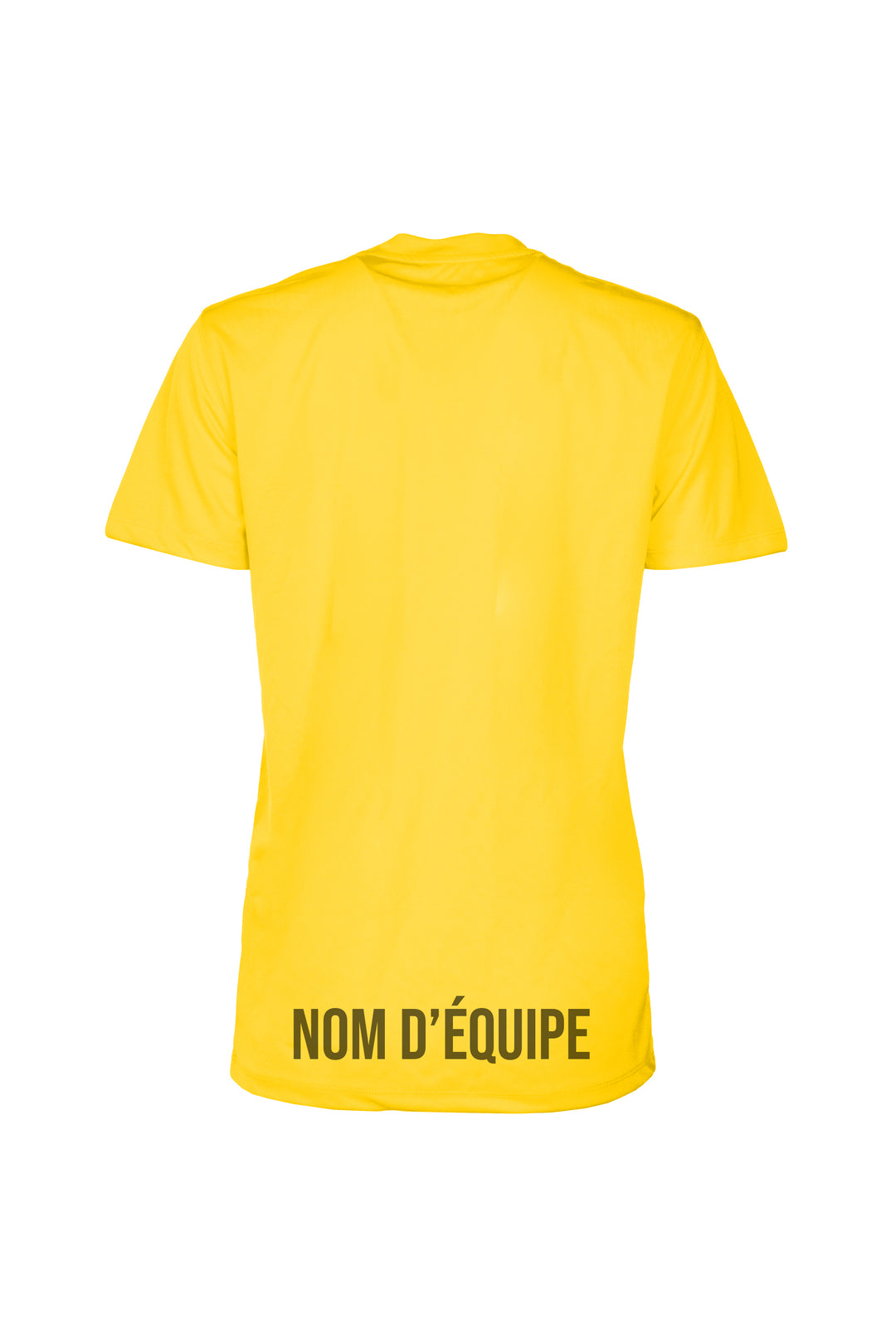 T-shirts sportif - 24h Tremblant avec nom d'équipe personnalisable [Jaune]