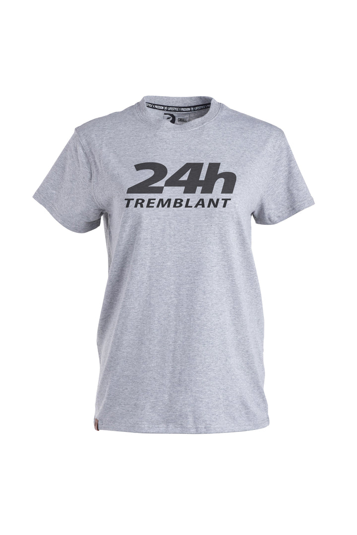 T-shirts en coton - 24h Tremblant avec nom d'équipe personnalisable [Gris]