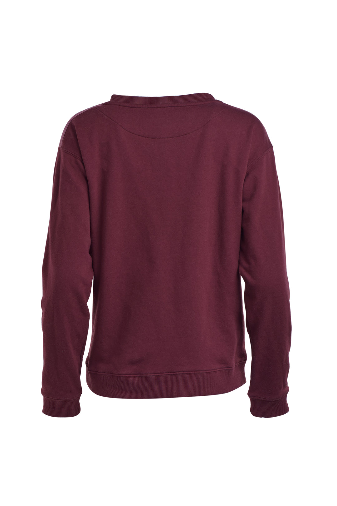Semi-plunging v-neck sweater in French cotton