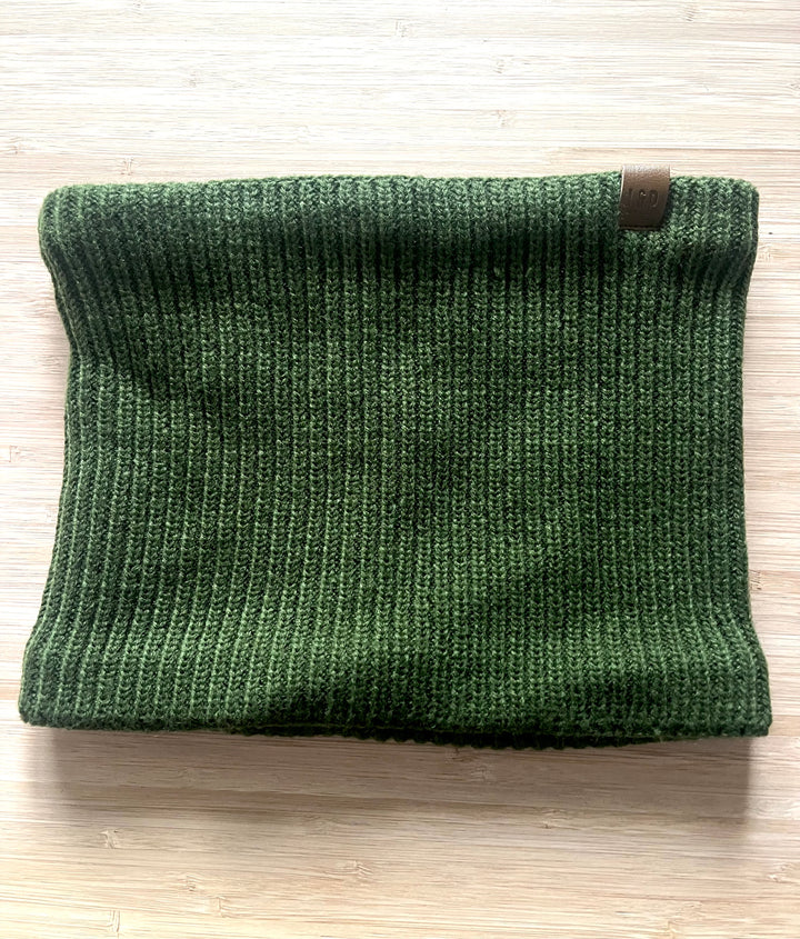 Cache-cou en tricot doublé en polar [SS26] [Junior/Adulte]