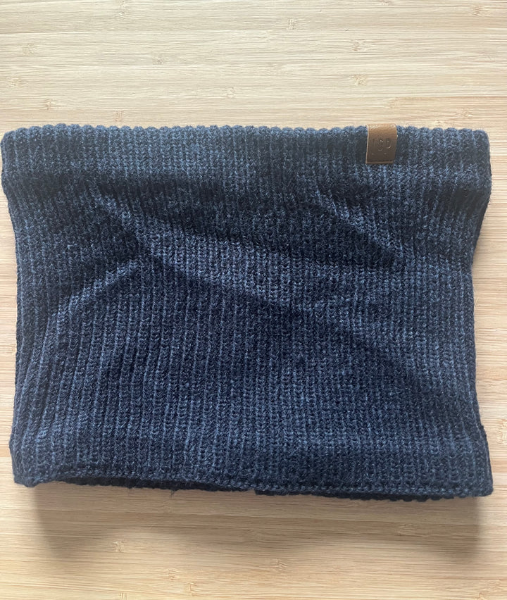 Cache-cou en tricot doublé en polar [SS26] [Junior/Adulte]