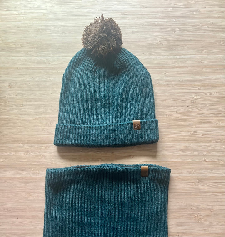 Cache-cou en tricot doublé en polar [SS26] [Junior/Adulte]