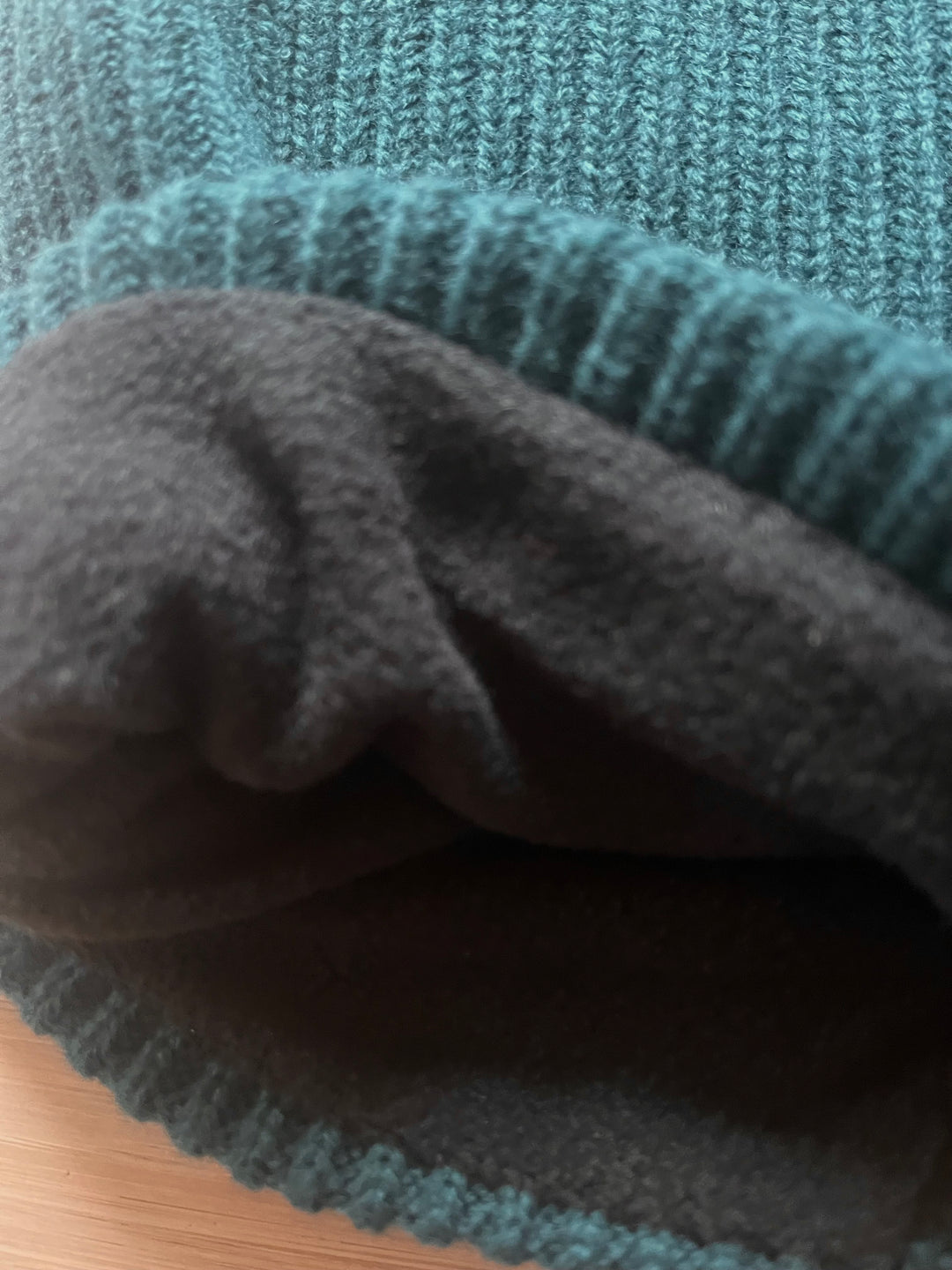 Cache-cou en tricot doublé en polar [SS26] [Junior/Adulte]