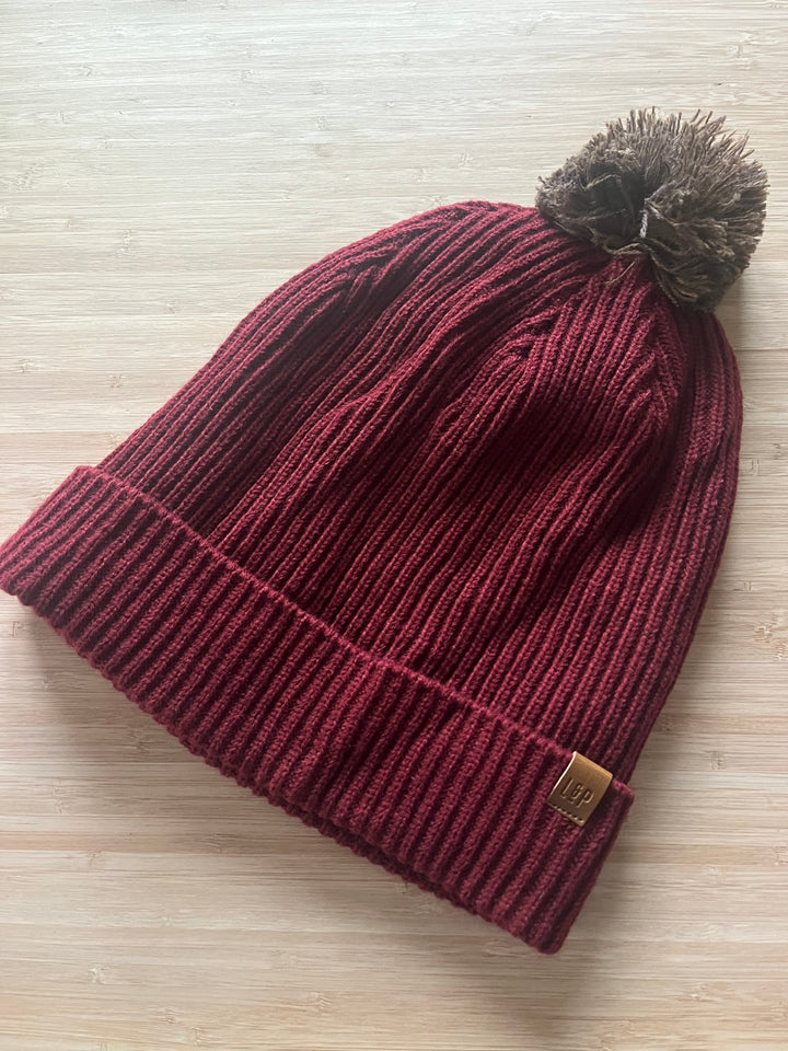 Tuque à pompon en tricot doublée en polar [SS26] [Junior/Adulte]