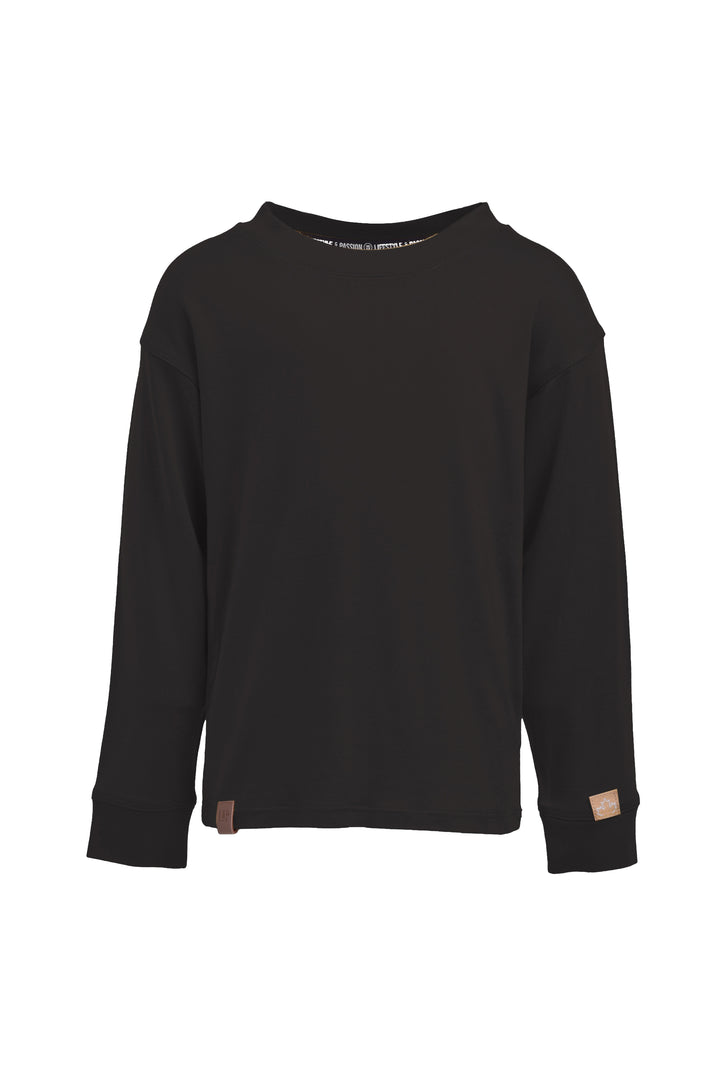 Viscose Long Sleeve T-Shirt [Patch bar] [Junior]