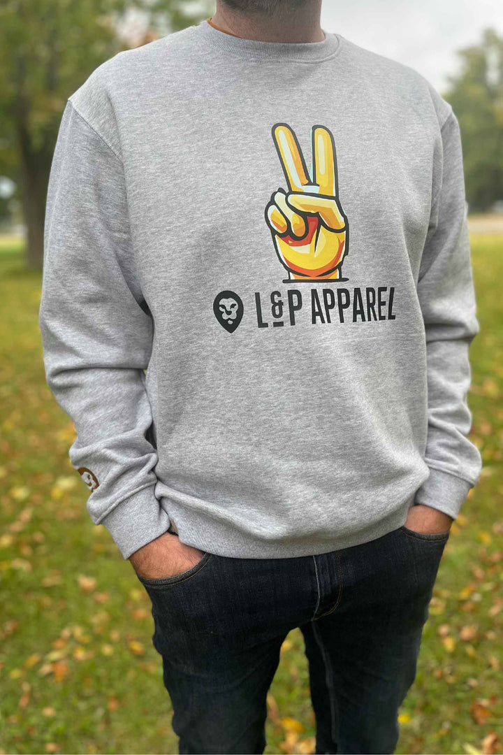 Oversized fleece crewneck - Special edition SPORTS [PEACE color] [Man]