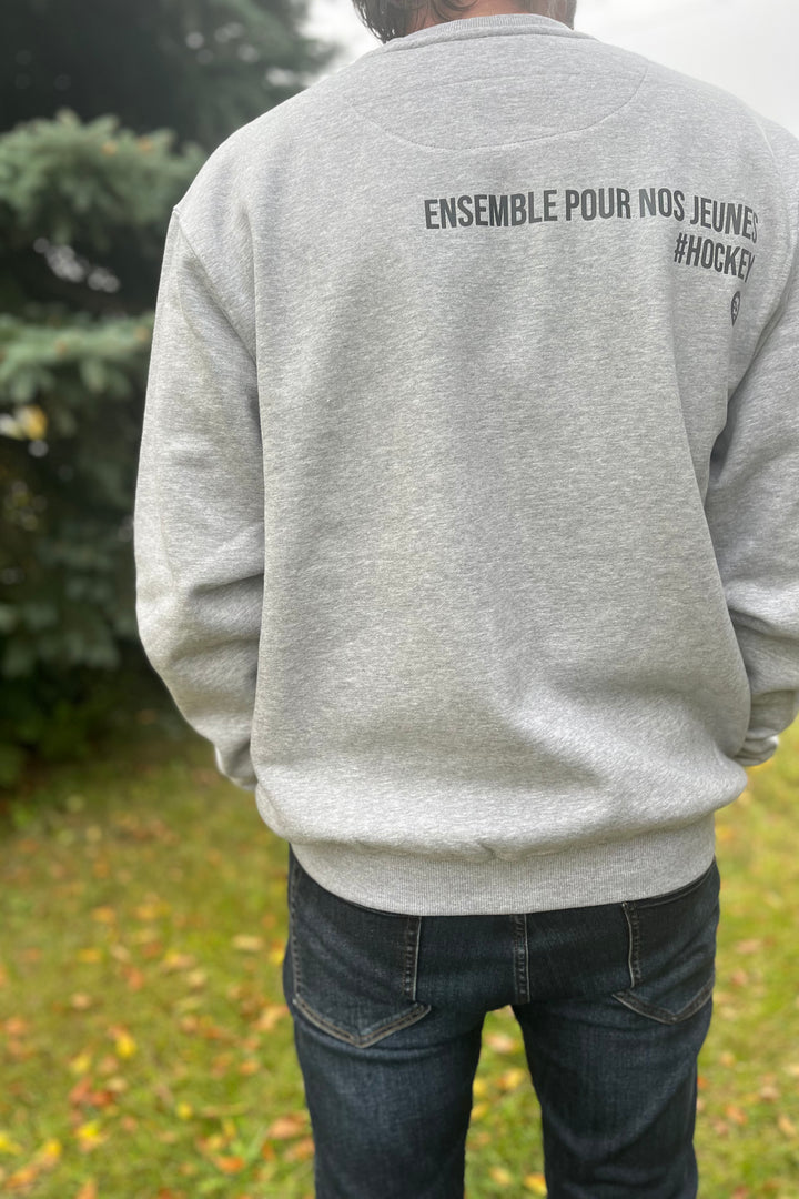 Chandail crewneck ample molletonné à col rond - Édition spéciale SPORTS [PEACE outline] [Homme]