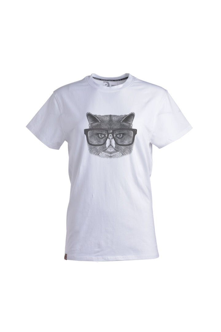 Cotton short sleeve sweater [Angry cat series]