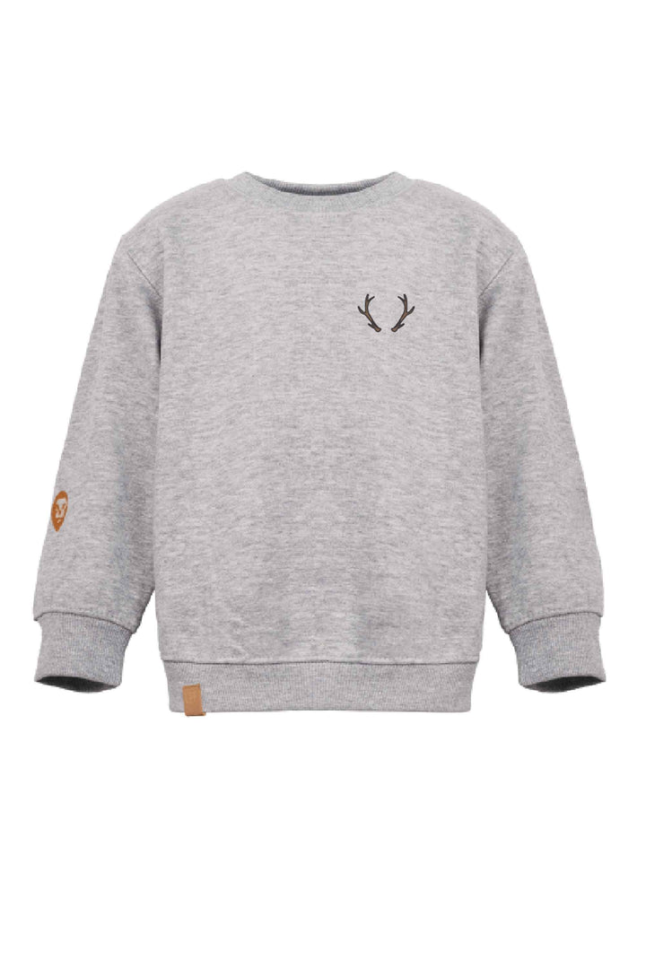 Chandail crewneck ample molletonné à col rond [W224] [Enfant]