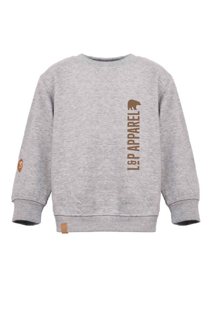 Chandail crewneck ample molletonné à col rond [W224] [Enfant]