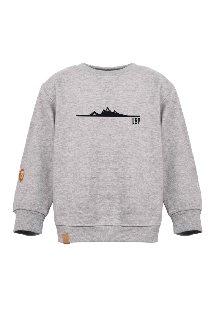 Chandail crewneck ample molletonné à col rond [W224] [Enfant]