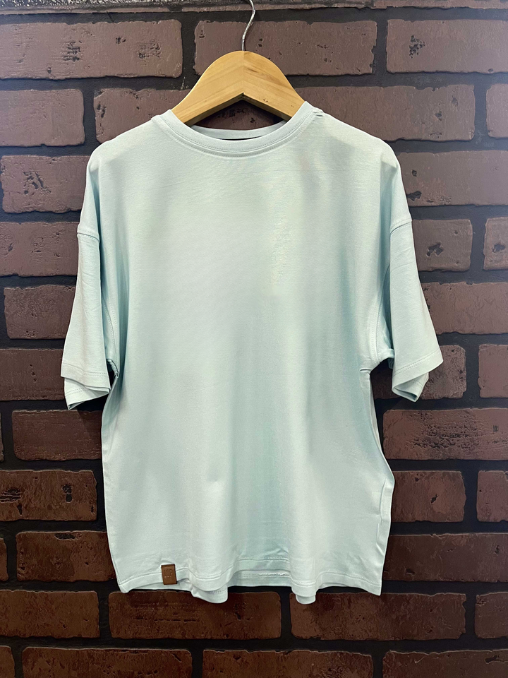 Relaxed fit short-sleeved Viscose tee [Blank] [Kids]