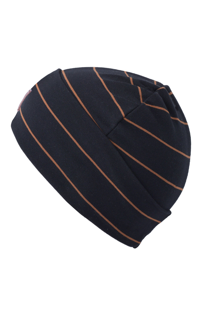 2-in-1 Cotton Beanie [Striped] [Baby]