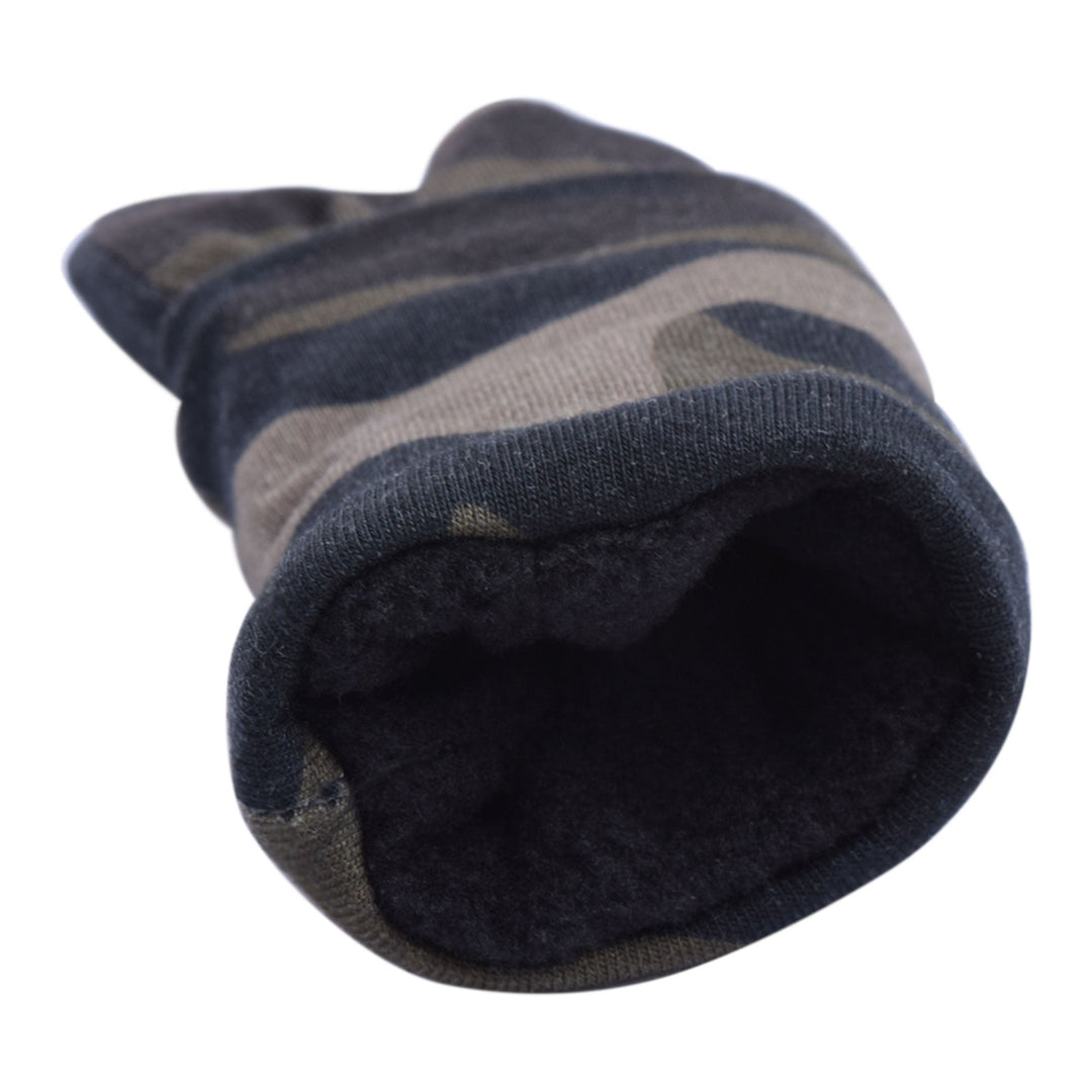 Sherpa-Lined Cotton Mittens [Kids]