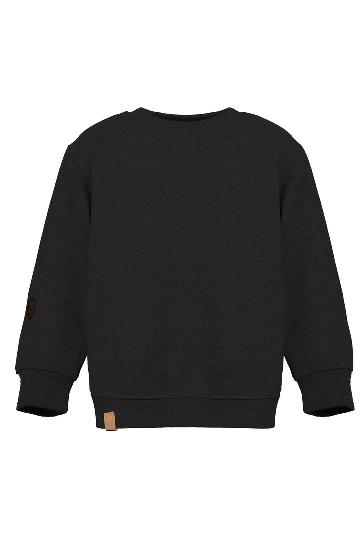 Chandail crewneck ample molletonné à col rond [Bar à écussons] [Enfant]