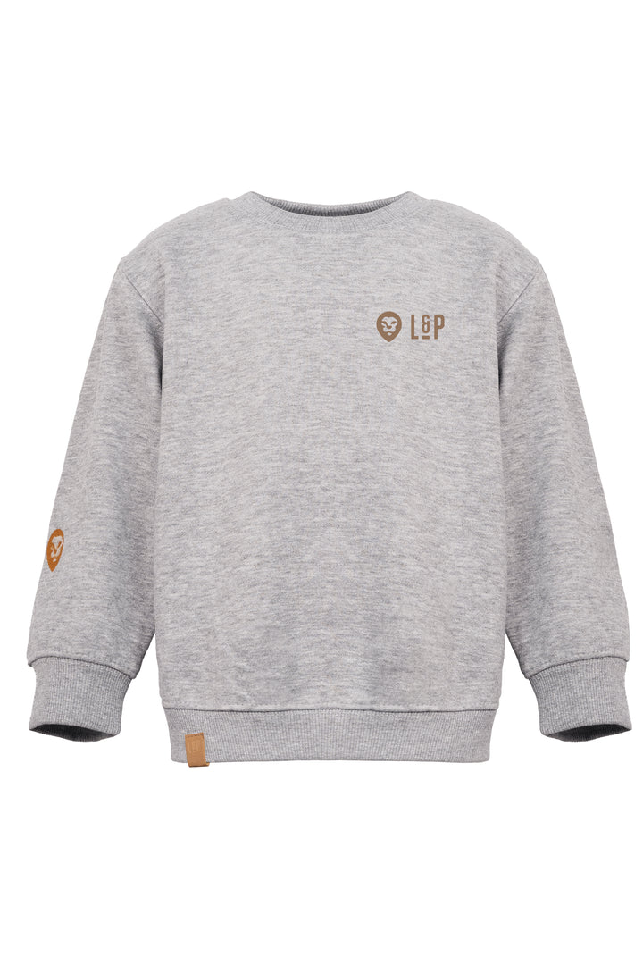 Chandail crewneck ample molletonné à col rond [W224] [Enfant]