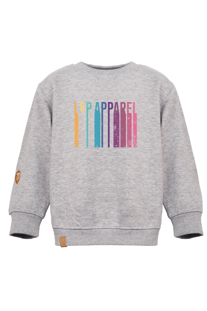 Chandail crewneck ample molletonné à col rond [W224] [Enfant]