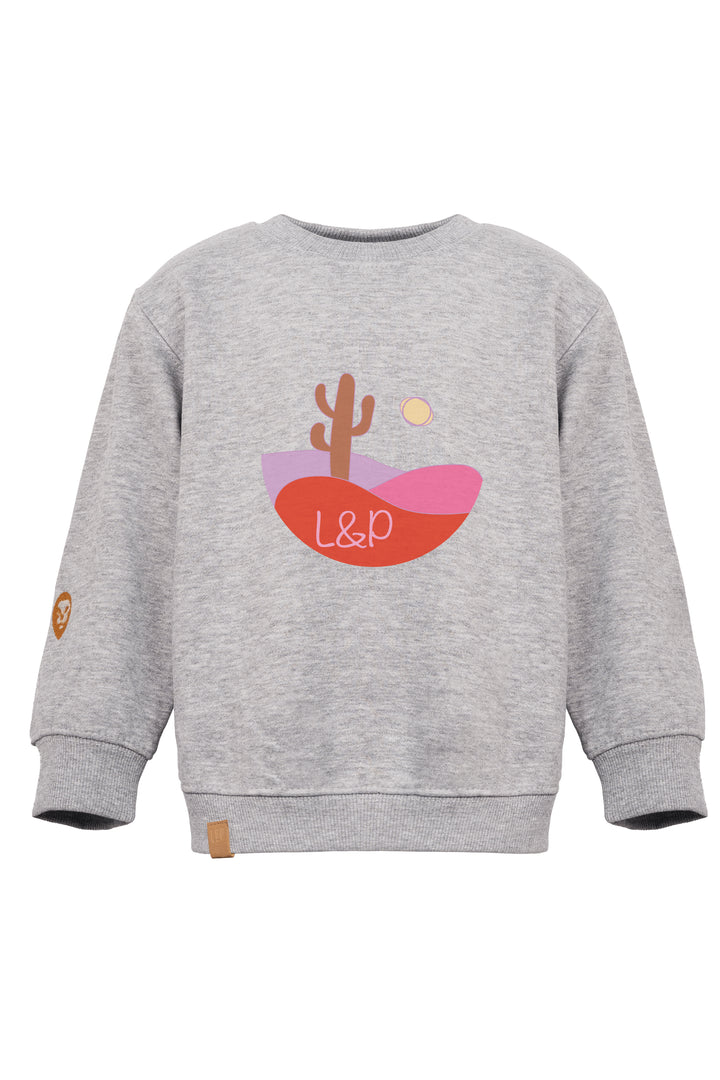 Chandail crewneck ample molletonné à col rond [W224] [Enfant]