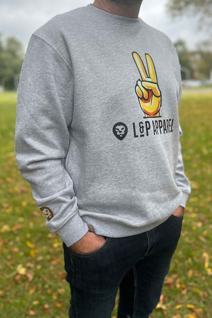 Oversized fleece crewneck - Special edition SPORTS [PEACE color] [Man]