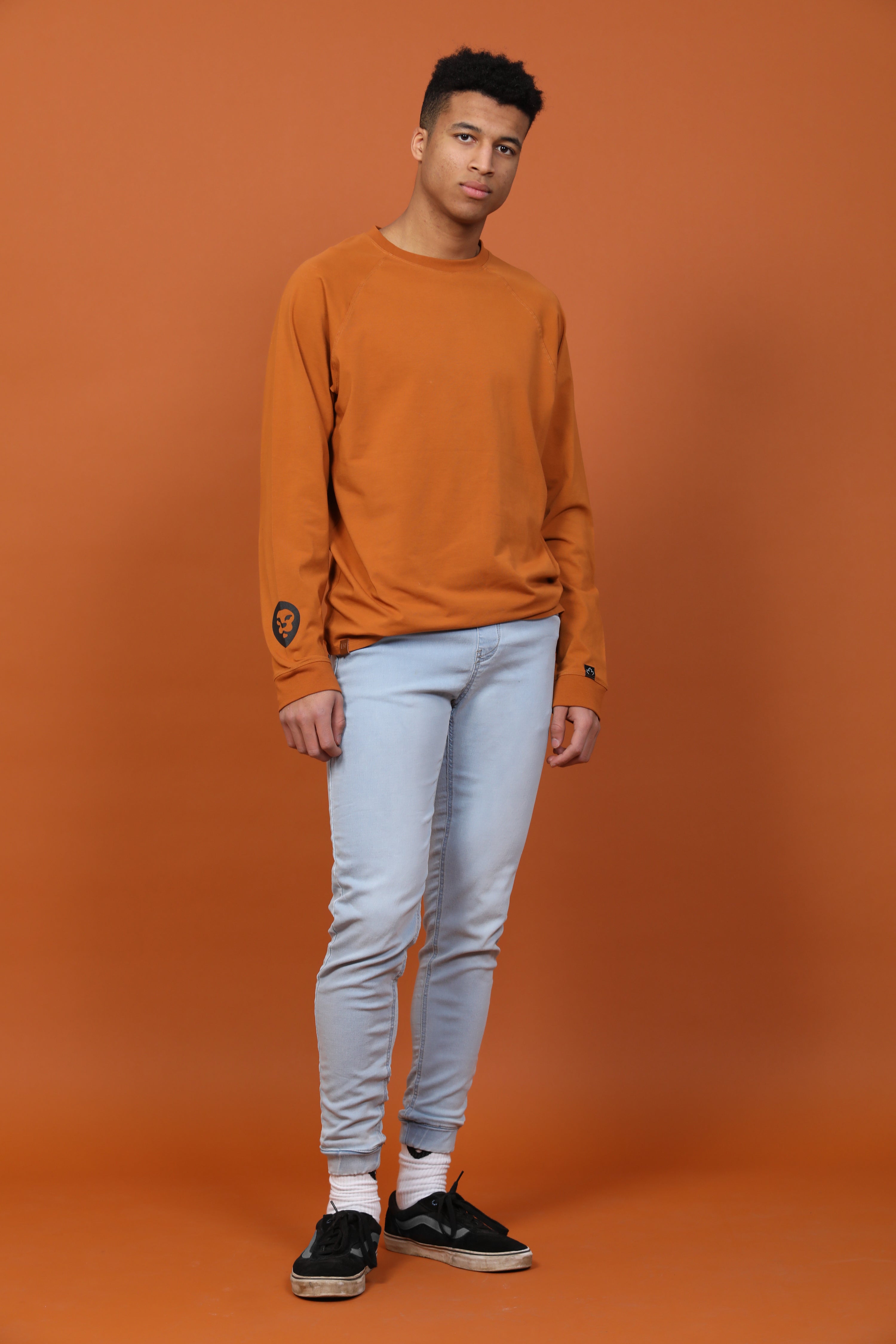 Orange long sleeve on sale sweater