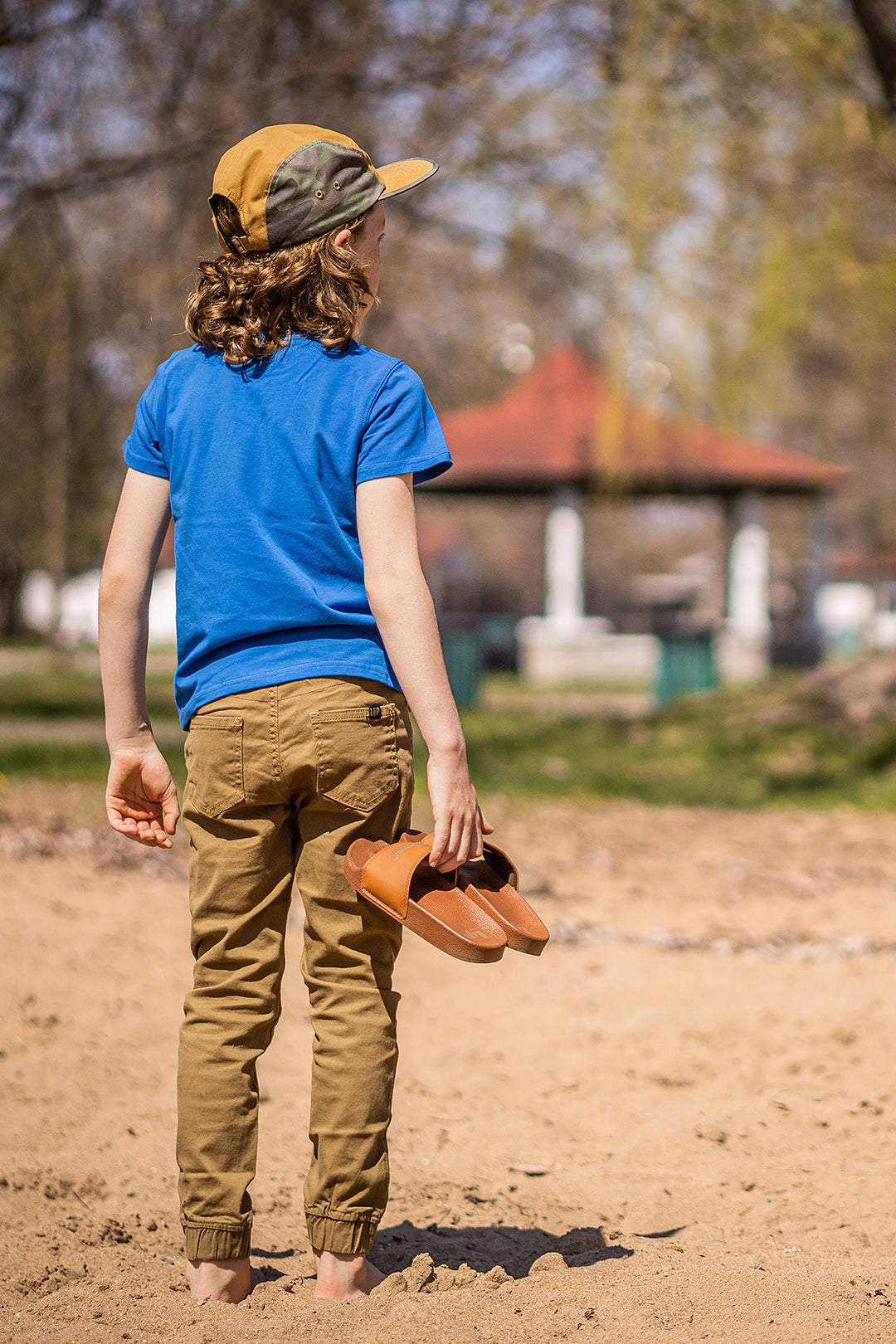 Pantalon jogger en coton robuste [Enfant]