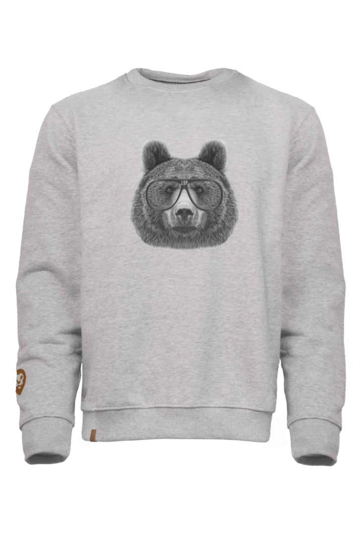 Chandail crewneck ample molletonné à col rond [Animals family] [Homme]