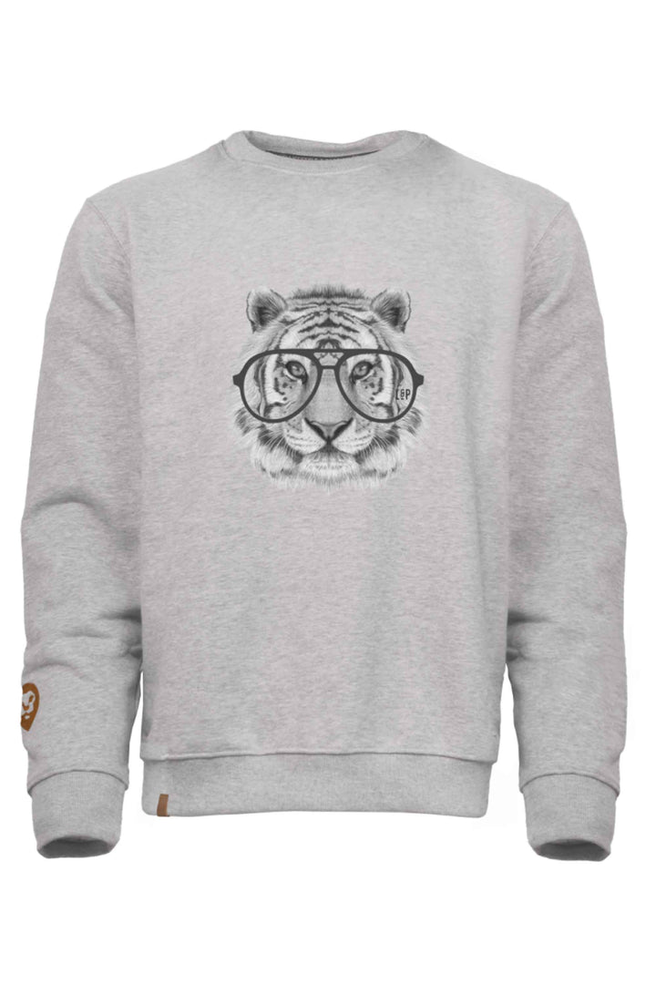 Chandail crewneck ample molletonné à col rond [Animals family] [Homme]