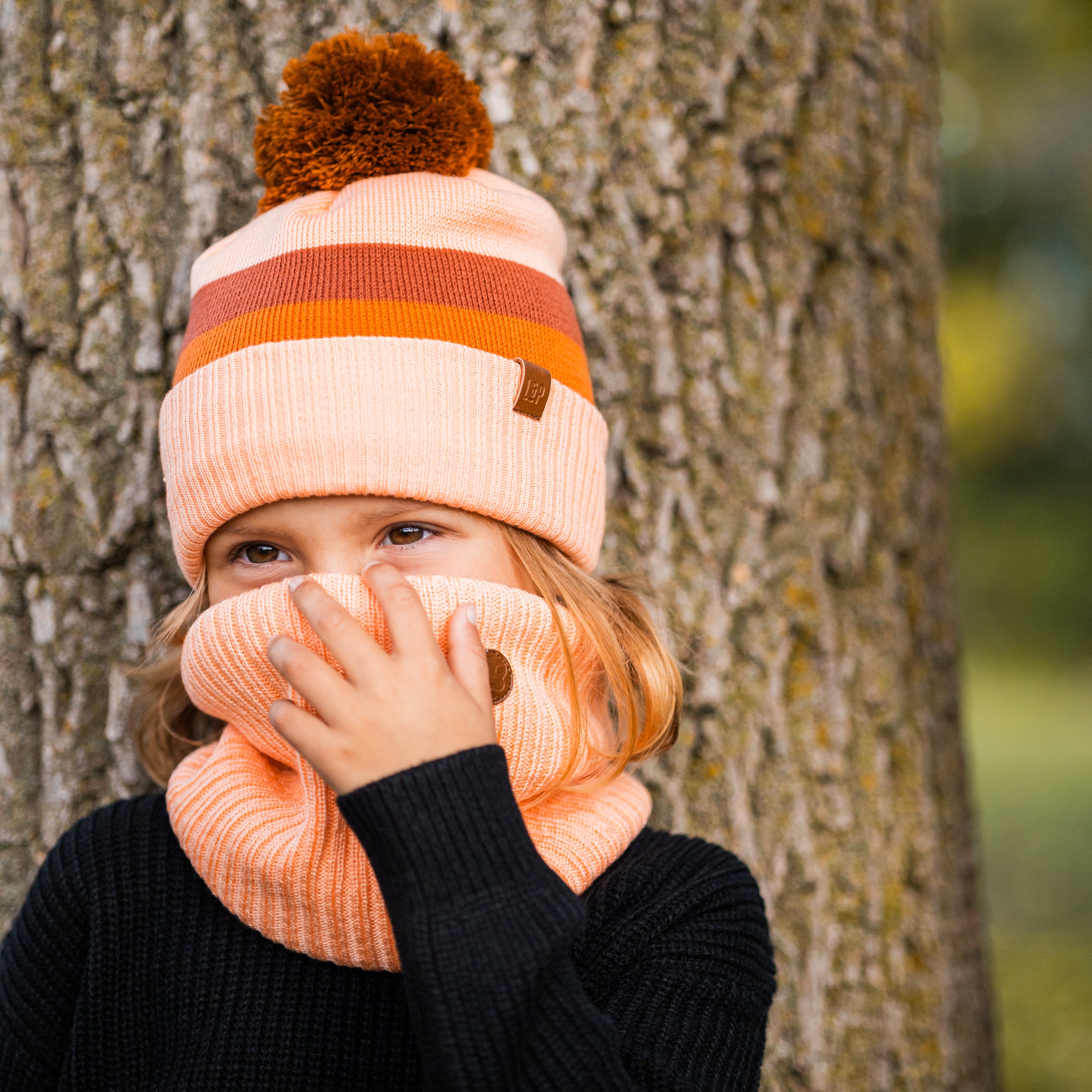 Cache-cou en tricot doublé en polar [Whistler series] [Bébé] – LP