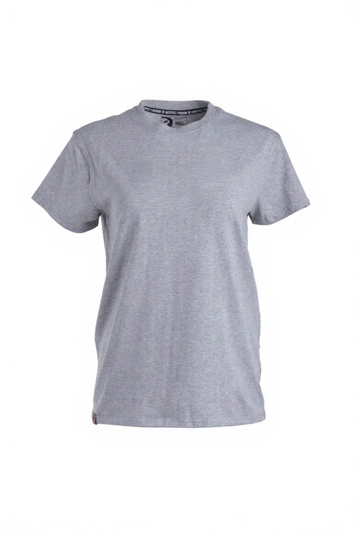 Chandail à manches courtes en coton [Uni] [Femme]