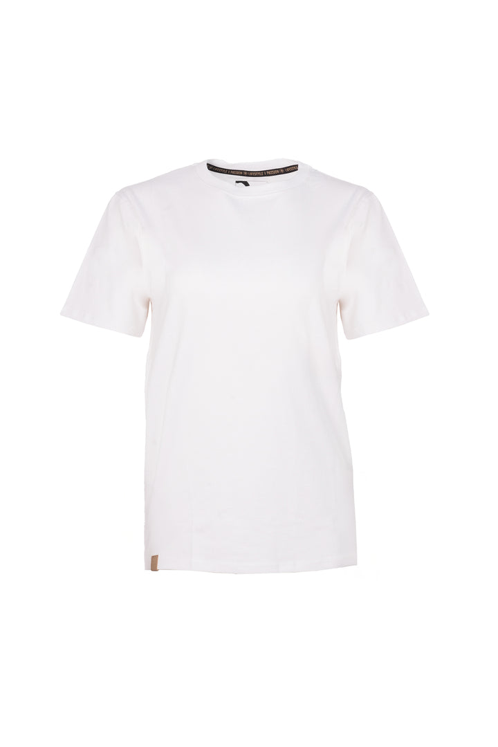 Cotton short sleeve t-shirts [Patch bar] [Women]