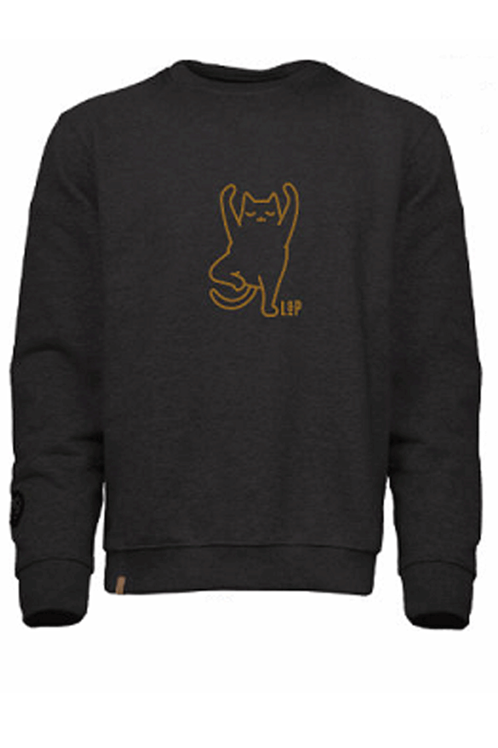 Chandail ample molletonné à col rond [SS26] [Homme] [Yoga cat]