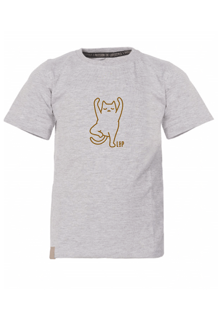 Chandail à manches courtes en coton [SS26] [Yoga cat] [Enfant]