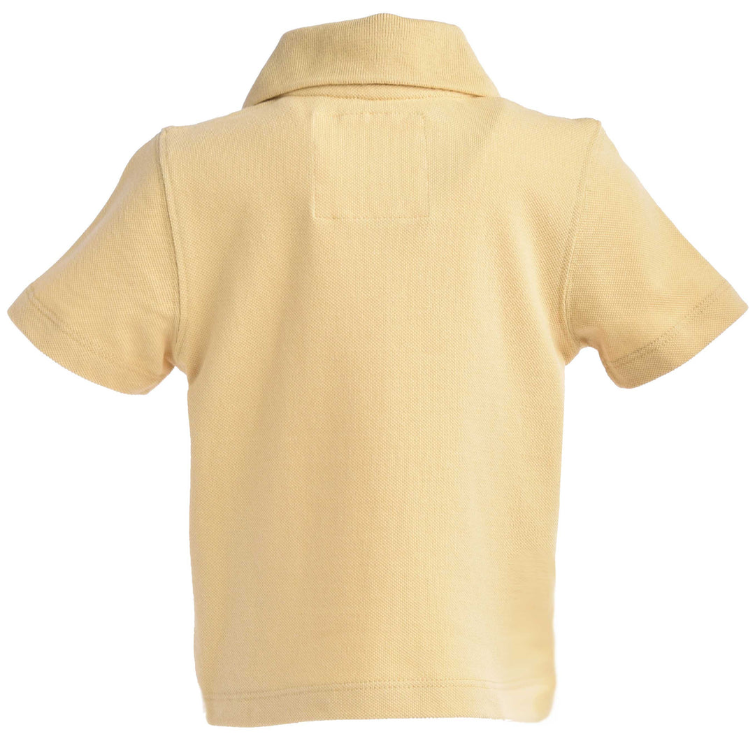 Woven Cotton Short Sleeve Polo Shirt [Kids]